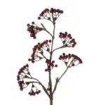 GloboStar® Artificial Garden RED HOLLY BERRIES FRUIT BRANCH 21427 Τεχνητό Διακοσμητικό Κλαδί Κόκκινο Γκί Y86cm - Image 3