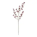 GloboStar® Artificial Garden RED HOLLY BERRIES FRUIT BRANCH 21428 Τεχνητό Διακοσμητικό Κλαδί Κόκκινο Γκί Y102cm - Image 2