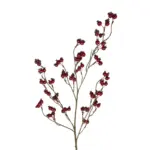 GloboStar® Artificial Garden RED HOLLY BERRIES FRUIT BRANCH 21428 Τεχνητό Διακοσμητικό Κλαδί Κόκκινο Γκί Y102cm - Image 3