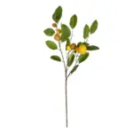 GloboStar® Artificial Garden YELLOW LEMON FRUIT BRANCH 21437 Τεχνητό Διακοσμητικό Κίτρινο Κλαδί Πορτακαλιά Y80cm - Image 2