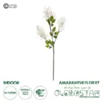 GloboStar® Artificial Garden WHITE AMARANTHUS FRUIT BRANCH 21447 Τεχνητό Διακοσμητικό Κλαδί Λευκός Αμάρανθος Y95cm