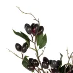 GloboStar® Artificial Garden OLIVE FRUIT BRANCH 21449 Τεχνητό Διακοσμητικό Κλαδί Ελίας Y70cm - Image 3
