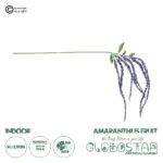GloboStar® Artificial Garden PURPLE AMARANTHUS FRUIT BRANCH 21452 Τεχνητό Διακοσμητικό Κλαδί Μωβ Αμάρανθος Y80cm