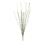 GloboStar® Artificial Garden GREEN WILLOW FLOWER BRANCH 21458 Τεχνητό Διακοσμητικό Κλαδί Λευκή Ιτιά Y86cm - Image 2
