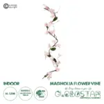 GloboStar® Artificial Garden MAGNOLIA FLOWER VINE 21469 Τεχνητό Διακοσμητικό Κλαδί Μανόλιας Y180cm