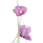 GloboStar® Artificial Garden MAGNOLIA FLOWER VINE 21471 Τεχνητό Διακοσμητικό Φυτό Λευκή & Ροζ Μανόλια Μ20 x Π20 x Υ300cm - Image 4