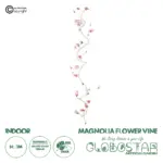 GloboStar® Artificial Garden MANGOLIA FLOWER VINE 21473 Τεχνητό Διακοσμητικό Κλαδί Μανόλιας  Y300cm