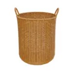 GloboStar® Artificial Garden TORINO 21492 Διακοσμητικό Πλεκτό Καλάθι - Κασπώ Γλάστρα - Flower Pot Μπεζ Φ37cm x Υ52cm - Image 2