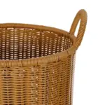 GloboStar® Artificial Garden TORINO 21493 Διακοσμητικό Πλεκτό Καλάθι - Κασπώ Γλάστρα - Flower Pot Μπεζ Φ31cm x Υ47cm - Image 5