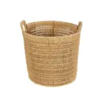 GloboStar® Artificial Garden BARBADOS 21499 Διακοσμητικό Πλεκτό Καλάθι - Κασπώ Γλάστρα - Flower Pot Μπεζ Μ28 x Π28 x Υ26cm - Image 2
