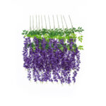 GloboStar® Artificial Garden VIOLET WISTERIA FLOWER BRANCH 21509 Σετ 12 Τεχνητά Διακοσμητικά κλαδιά Βιστέριας Βιολετί Φ45 x Υ120cm - Image 2