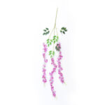 GloboStar® Artificial Garden PURPLE WISTERIA FLOWER BRANCH 21510 Σετ 12 Τεχνητά Διακοσμητικά κλαδιά Βιστέριας Μωβ Φ45 x Υ120cm - Image 3
