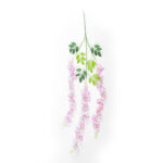 GloboStar® Artificial Garden PALE PINK WISTERIA FLOWER BRANCH 21511 Σετ 12 Τεχνητά Διακοσμητικά κλαδιά Βιστέριας Απαλό Ροζ Φ45 x Υ120cm - Image 3