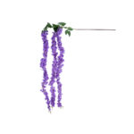 GloboStar® Artificial Garden PURPLE WISTERIA FLOWER BRANCH 21517 Τεχνητό Διακοσμητικό κλαδί Βιστέρια Μωβ Φ45 x Υ164cm - Image 2