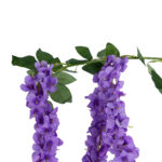 GloboStar® Artificial Garden PURPLE WISTERIA FLOWER BRANCH 21517 Τεχνητό Διακοσμητικό κλαδί Βιστέρια Μωβ Φ45 x Υ164cm - Image 3