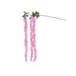 GloboStar® Artificial Garden PINK WISTERIA FLOWER BRANCH 21518 Τεχνητό Διακοσμητικό κλαδί Βιστέρια Ροζ Φ45 x Υ164cm - Image 2