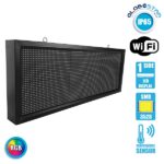 GLOBOSTAR® DISPLAY 90275 Κυλιόμενη Ψηφιακή Επιγραφή P10 Μονής Όψης LED AC 220-240V Αδιάβροχο IP54 RGB - WiFi Control μέσω FK APP - Αισθητήρας Θερμοκρασίας & Υγρασίας - Μ104 x Π9 x Υ40cm - 2 Χρόνια Εγγύηση - Image 3