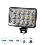 GloboStar® 85420 Vehicle & Forklift Work Lights - Φώτα Εργασίας για Οχήματα Περονοφόρα - Κλάρκ H4 H/L LED 45W DC 9-80V Αδιάβροχο IP67 Ψυχρό Λευκό 6000K Μ20.5 x Π13.5 x Υ6.5cm - Image 2