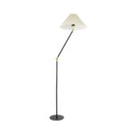 GLOBOSTAR® FLY 204-0127 Μοντέρνο Επιδαπέδιο Φωτιστικό με Ντουί 1 x E27 AC 220-240V IP20 - Μαύρο & Μπεζ - Μ72 x Π38 x Υ155cm - Image 2