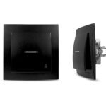 Geyer Μαύρος ματ διακόπτης κουδουνιού με ενδεικτική λυχνία 12V