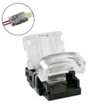 GLOBOSTAR® STRIPCON 70720 Ταχυσύνδεσμος για Μονόχρωμη Ταινία LED 10mm σε 2 Καλώδια Αδιάβροχο IP65 - Διάφανο - Μ1.5 x Π2.4 x Υ0.8cm - Image 2