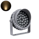 GLOBOSTAR® FLOODMENA 90645 Προβολέας Σποτ Wall Washer με Αντιθαμβωτική Γρίλια LED 36W 3240lm 30° AC 220-240V Αδιάβροχο IP65 Θερμό Λευκό 2700K - Bridgelux SMD Chip - Γκρι Ανθρακί - Μ23 x Π23 x Υ18cm - 3 Χρόνια Εγγύηση - Image 2