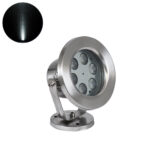 GLOBOSTAR® UNDERWATER-DEDY 90427 Υποβρύχιο Επιφανειακό Σποτ για Σιντριβάνια/Πισίνες LED 6W 600lm 30° DC 24V Αδιάβροχο IP68 Ψυχρό Λευκό 6000K Dimmable - Ανοξείδωτο Ατσάλι 304 - Μ12 x Π7.5 x Υ14.5cm - 3 Χρόνια Εγγύηση - Image 2
