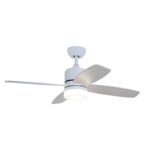 Redpoint "SIMONE" ΑΝΕΜΙΣΤΗΡΑΣ ΟΡΟΦΗΣ ΛΕΥΚΟΣ - ΞΥΛΟ 48" 70W REMOTE + 18W LED LIGHT 3 CCT - Image 4