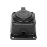 Redpoint 13164 ΠΟΛΥΠΡΙΖΟ ΣΤΕΓΑΝΟ ΧΩΡΙΣ ΚΑΛΩΔΙΟ 1 ΘΕΣΗΣ IP44 ΜΑΥΡΟ ORNO - Image 2