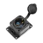 Redpoint 13164 ΠΟΛΥΠΡΙΖΟ ΣΤΕΓΑΝΟ ΧΩΡΙΣ ΚΑΛΩΔΙΟ 1 ΘΕΣΗΣ IP44 ΜΑΥΡΟ ORNO - Image 7