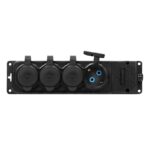 Redpoint 13167 ΠΟΛΥΠΡΙΖΟ ΣΤΕΓΑΝΟ ΧΩΡΙΣ ΚΑΛΩΔΙΟ 4 ΘΕΣΕΩΝ IP44 ΜΑΥΡΟ ORNO - Image 10