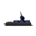 Redpoint 13192 (13296) ΠΟΛΥΠΡΙΖΟ ΣΤΕΓΑΝΟ 3 ΘΕΣΕΩΝ ΜΕ ΔΙΑΚΟΠΤΗ + 5 ΜΕΤΡΑ ΚΑΛΩΔΙΟ H05RR-F 3G1.5 ΜΑΥΡΟ IP44 ORNO - Image 3