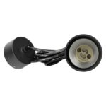 Redpoint 6189 BARBRA ΜΟΝΟΦΩΤΟ ΚΡΕΜΑΣΤΟ GU10 ΣΤΡΟΓΓΥΛΟ Φ56/240 ΜΑΥΡΟ ORNO - Image 5