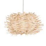 GLOBOSTAR® MINORCA 01729 Boho Κρεμαστό Φωτιστικό Οροφής με Ντουί 1 x E27 AC 220-240V IP20 - Μπεζ - Μ30 x Π30 x Υ18cm - Image 2