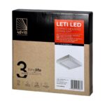 Redpoint 6075 LETI ΦΩΤΙΣΤΙΚΟ LED ΤΕΤΡΑΓΩΝΟ ΛΕΥΚΟ 230/230/35 24W 4000K ORNO - Image 2