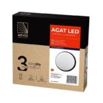Redpoint 6112 AGAT ΦΩΤΙΣΤΙΚΟ LED ΕΞΩΤΕΡΙΚΟ ΣΤΡΟΓΓΥΛΟ Φ210/49 ΜΑΥΡΟ 15W 4000K IP54 ORNO - Image 2