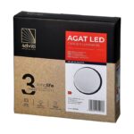 Redpoint 6112 AGAT ΦΩΤΙΣΤΙΚΟ LED ΕΞΩΤΕΡΙΚΟ ΣΤΡΟΓΓΥΛΟ Φ210/49 ΓΚΡΙ 15W 4000K IP54 ORNO - Image 2