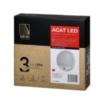 Redpoint 6112R AGAT ΦΩΤΙΣΤΙΚΟ LED ΕΞΩΤΕΡΙΚΟ ΣΤΡΟΓΓΥΛΟ+ΑΝΙΧΝ.ΚΙΝΗΣΗΣ&ΦΩΤΟΣ Φ210/49 ΛΕΥΚΟ 15W 4000K IP54 ORNO - Image 2