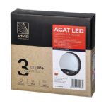Redpoint 6112R AGAT ΦΩΤΙΣΤΙΚΟ LED ΕΞΩΤΕΡΙΚΟ ΣΤΡΟΓΓΥΛΟ+ΑΝΙΧΝ.ΚΙΝΗΣΗΣ&ΦΩΤΟΣ Φ210/49 ΓΚΡΙ 15W 4000K IP54 ORNO - Image 2