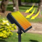 Redpoint "KORA" SOLAR ΦΩΤΙΣΤΙΚΟ ΚΗΠΟΥ ΕΠΙΤΟΙΧΟ Η ΜΕ ΚΑΡΦΙ RGB+6500k ABS ΜΑΥΡΟ IP65 (Made In P.R.C) - Image 4