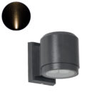 GLOBOSTAR® WALLLIGHT-SONA 90481 Μοντέρνο Φωτιστικό Τοίχου - Απλίκα LED 12W 1080lm 5° DC 24V Αδιάβροχο IP67 Θερμό Λευκό 2700K - CREE COB Chip & TÜV SÜD Driver - Γκρι Ανθρακί Ματ - Μ9.5 x Π13 x Υ11cm - 3 Χρόνια Εγγύηση - Image 2