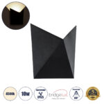 GLOBOSTAR® STEALTH 60523 Μοντέρνο Φωτιστικό Τοίχου - Απλίκα LED 10W 1100lm 60° AC 220-240V Αδιάβροχο IP65 Φυσικό Λευκό 4500K - Bridgelux COB Chip & TÜV SÜD Driver - Μαύρο Ματ - Μ17 x Π7.5 x Υ17cm - 5 Χρόνια Εγγύηση - Image 2