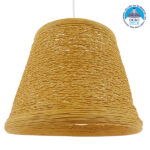 GLOBOSTAR® PLAYROOM 01332 Vintage Κρεμαστό Φωτιστικό Οροφής με Ντουί 1 x E27 AC 220-240V IP20 - Μπεζ - Μ32 x Π32 x Υ27cm