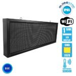 GLOBOSTAR® DISPLAY 90273 Κυλιόμενη Ψηφιακή Επιγραφή P10 Μονής Όψης LED AC 220-240V Αδιάβροχο IP54 Μπλε - WiFi Control μέσω FK APP - Αισθητήρας Θερμοκρασίας & Υγρασίας - Μ104 x Π9 x Υ40cm - 2 Χρόνια Εγγύηση - Image 3