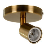GLOBOSTAR® SARA 00846 Μοντέρνο Φωτιστικό Οροφής με Ντουί 1 x E27 AC 220-240V IP20 - Μπρούτζινο - Μ10 x Π10 x Υ10.3cm - Image 2