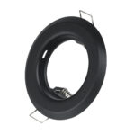 GLOBOSTAR® ORO 77808 Χωνευτή Βάση για Σποτ MR16 με Ντουί GU10/GU5.3 IP20 - Μαύρο Ματ - Μ8.3 x Π8.3 x Υ3.1cm / Q6cm - Image 2