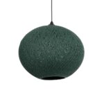 GLOBOSTAR® SOLEI 205-0013 Boho Κρεμαστό Φωτιστικό Οροφής με Ντουί 1 x E27 AC 220-240V IP20 - Πράσινο - M40 x Π40 x Υ36cm - Image 2