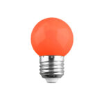 GloboStar® S-40008 Λάμπα LED E27 G45 Γλομπάκι 2W 120lm 260° AC 220-240V IP20 Φ4.5 x Υ6.9cm Σκούρο Πορτοκαλί - 2 Χρόνια Εγγύηση - Image 2