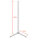 Μοντέρνο Minimal Επιδαπέδιο Μαύρο Φωτιστικό 100cm LED 20 Watt με Ασύρματο Χειριστήριο Αφής 2.4G RF & Dimmer RGBW+WW Πολύχρωμο - Ψυχρό - Ημέρας - Θερμό GloboStar ALIEN Design GLOBO-100-9 - Image 2
