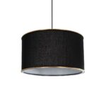 GLOBOSTAR® LOFTY 204-0092 Μοντέρνο Κρεμαστό Φωτιστικό Οροφής με Ντουί 1 x E27 AC 220-240V IP20 - Μαύρο - Μ37 x Π37 x Υ21cm - Image 2